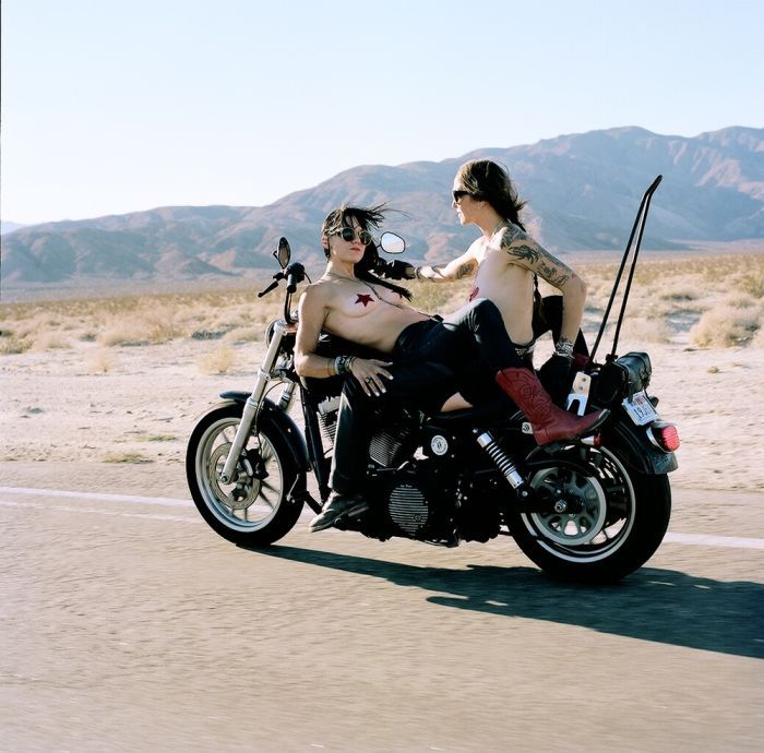 Girls on a motorcycle in Vadodara